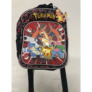 Pokémon 2016 Kids 11" Backpack w/ Charmander Metal Key Ring‎